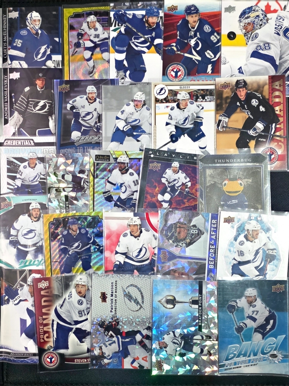 Tampa Bay Lightning Hockey Card Lot (25) Vasilevskiy Hedman Stamkos Kucherov